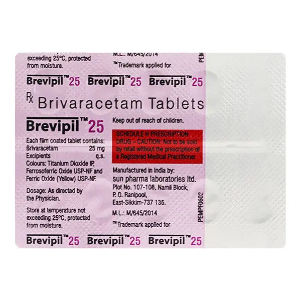 Brevipil 25mg Tablet 10s
