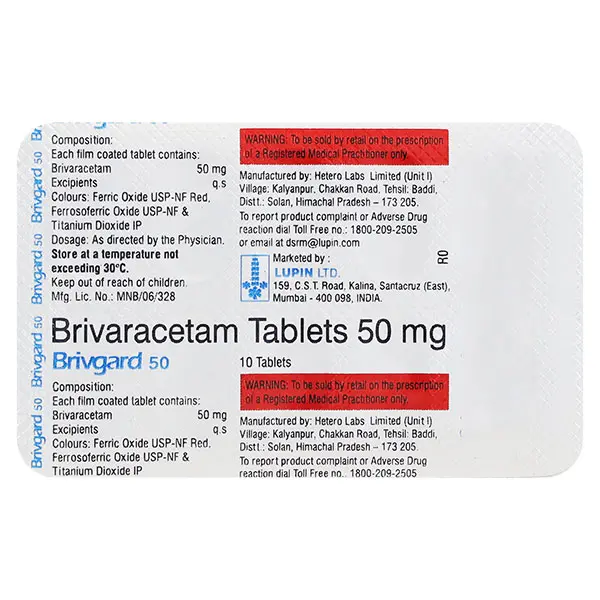 Brivgard 50mg Tablet 10s