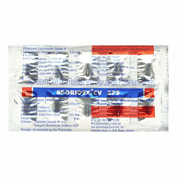 Sporidex CV 375mg Tablet 10s