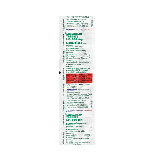 Lizolid Tablet 600mg 10s