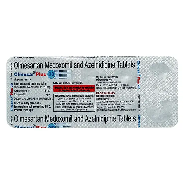 Olmesar Plus 20mg Tablet 10s
