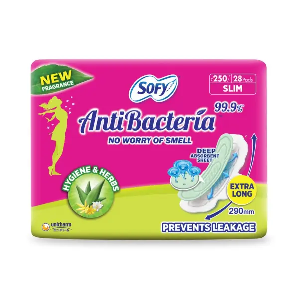 Sofy Bodyfit Pads Anti Bacteria XL 28s