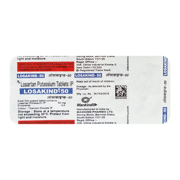 Losakind 50mg Tablet