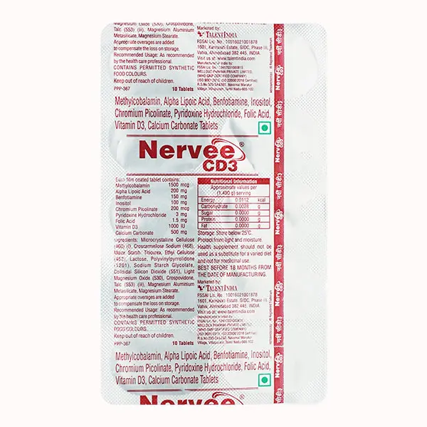 Nervee Cd3 Tablet 10s