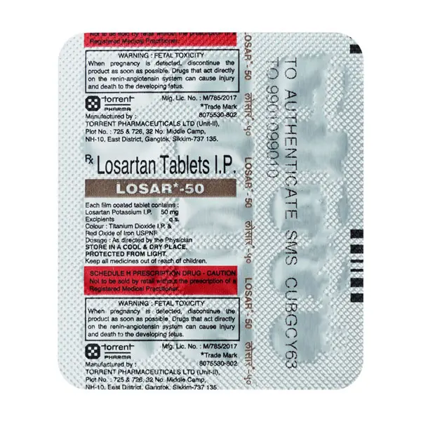 Losar 50mg Tablet