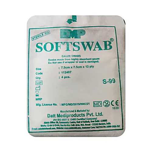 Softswab Gauze 7.5cmx7.5cmx8ply