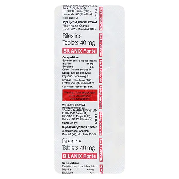 Bilanix Forte 40mg Tablet 10s