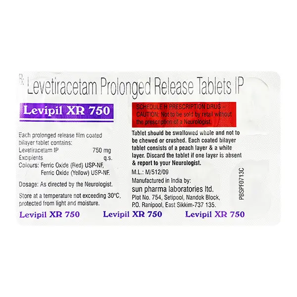 Levipil XR 750mg Tablet 10s