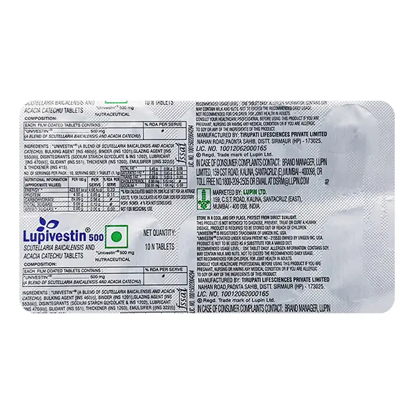 Lupivestin 500mg Tablet 10s