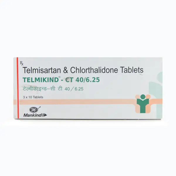 Telmikind CT 40/6.25mg Tablet 10s