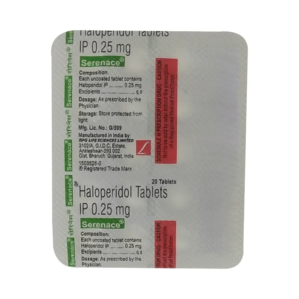 Serenace 0.25mg Tablet 20s