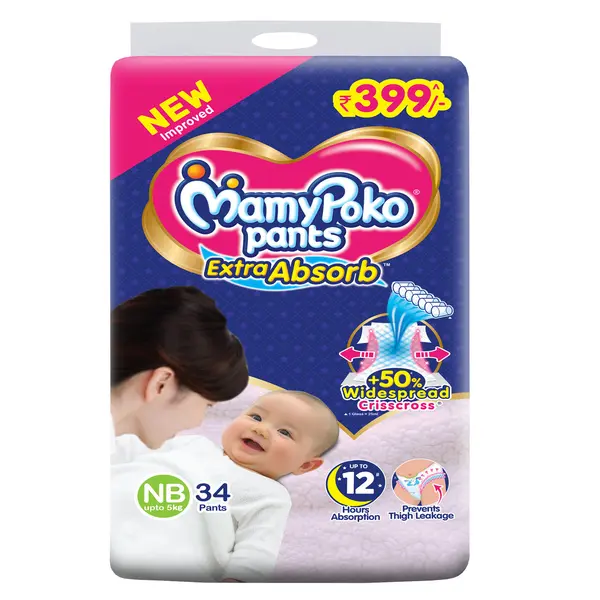 Mamy Poko Pants Extra Absorb NB 34s