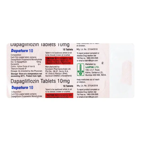 Dapaturn 10mg Tablet 10s