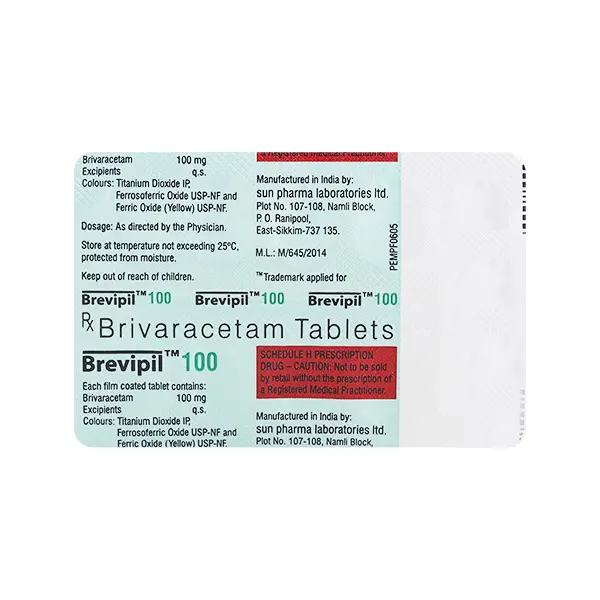 Brevipil 100mg Tablet 10s