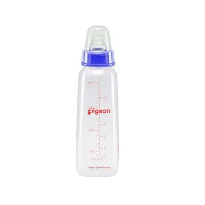 Pigeon-Glass Flexible Bottle Pale Blue 80557With Nipple L 240Ml