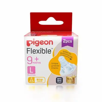 Pigeon Flexible Nipple 9+ L 2 Pcs