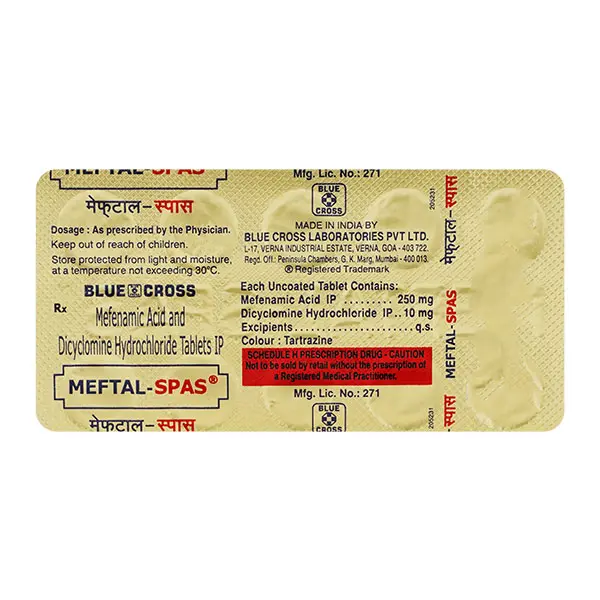Meftal Spas Tablet 10s