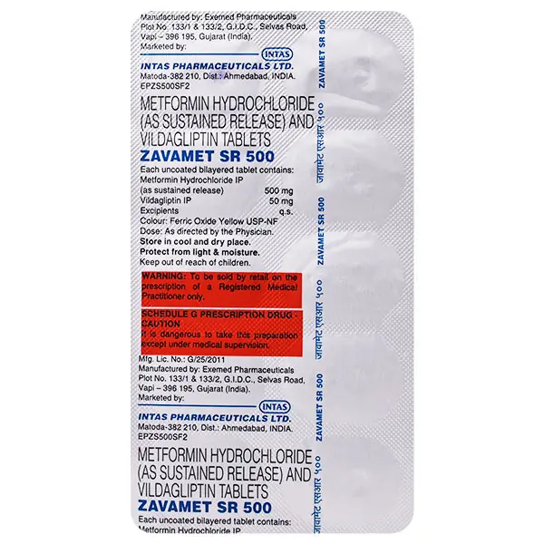 Zavamet SR 500mg Tablet 10s