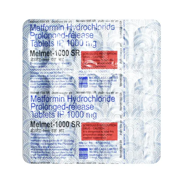 Melmet SR 1g Tablet 15s