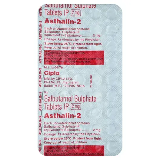 Asthalin 2mg Tablet 45s
