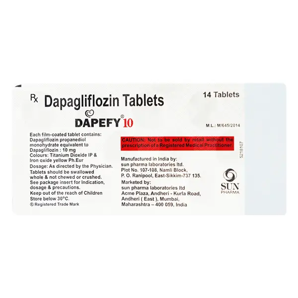 Dapefy 10mg Tablet 14s