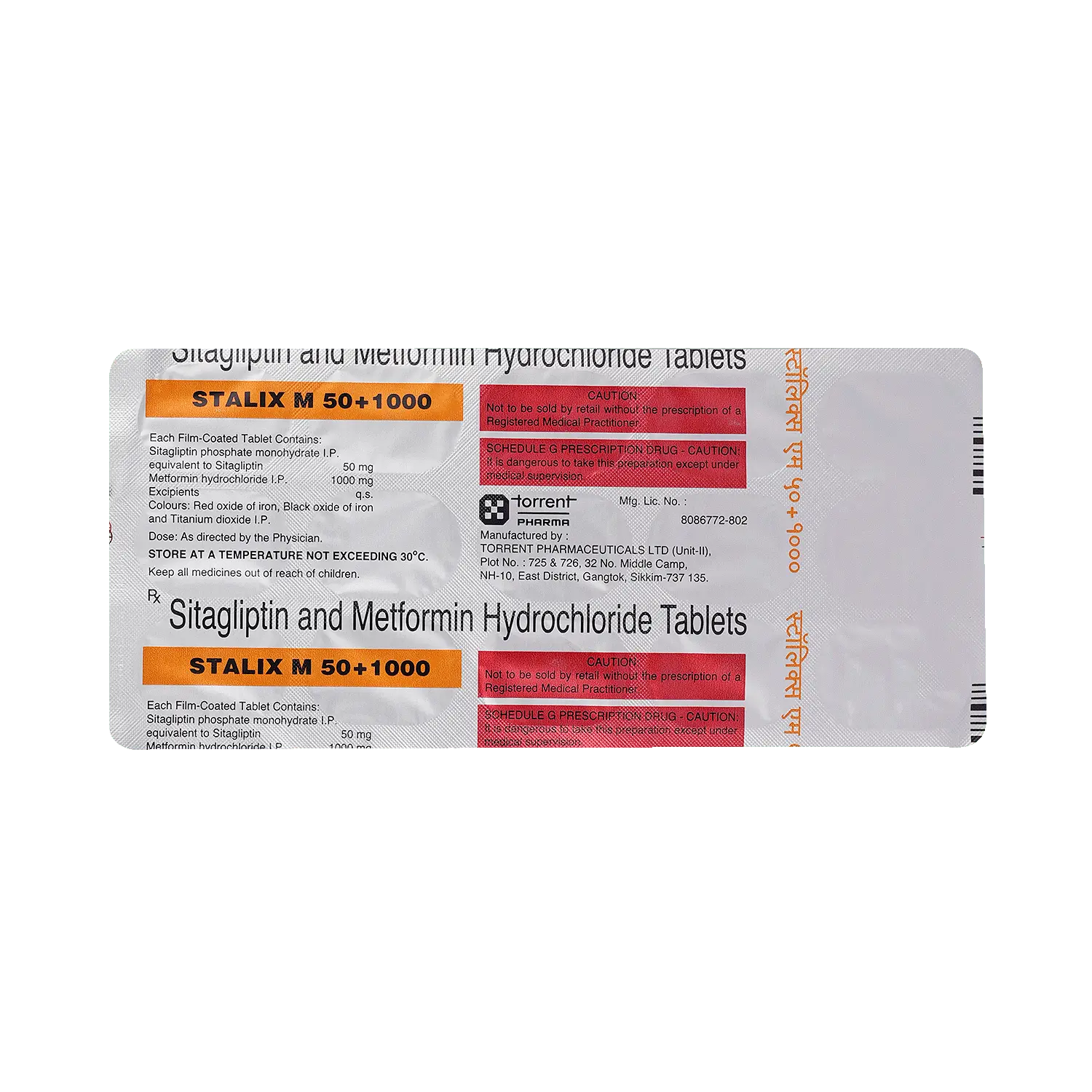 Stalix M 50/1000mg Tablet 15s