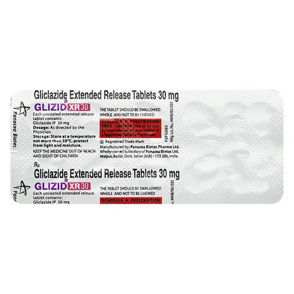 Glizid XR 30mg Tablet 10s