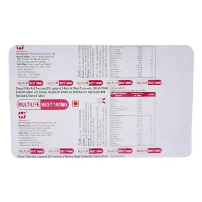 Multilife Best 100mg Tablet 10s