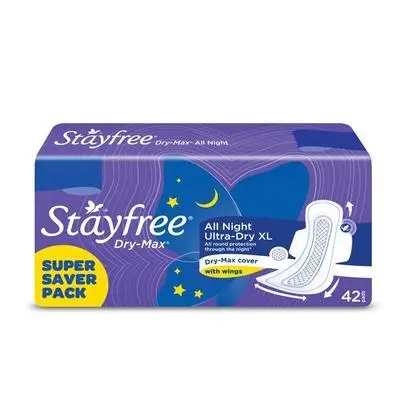 Stayfree Pads Ultra Drymax All Night 42 S