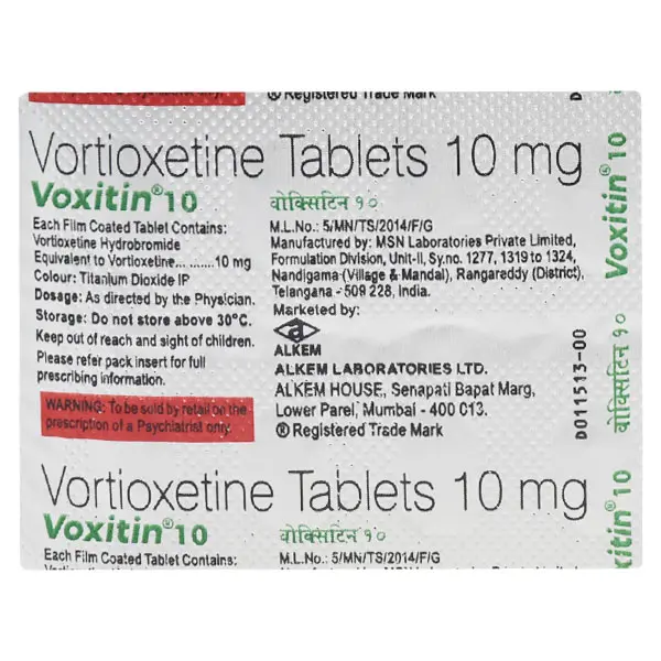 Voxitin 10mg Tablet 10s