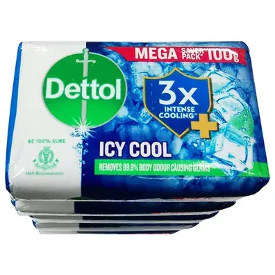 Dettol Icy Cool Soap 5*100Gm