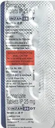 Cinzan DT 25mg Tablet 10s