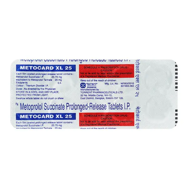 Metocard XL 25mg Tablet 10s