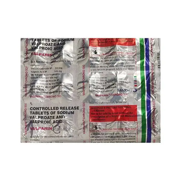 Valparin Chrono 500mg Tablet