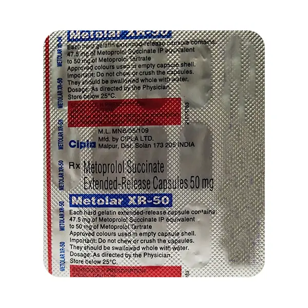 Metolar XR 50mg Tablet