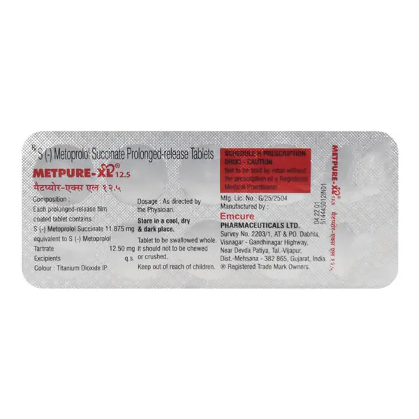 Metpure XL 12.5mg Tablet 10s