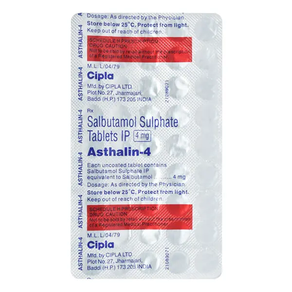 Asthalin 4mg Tablet