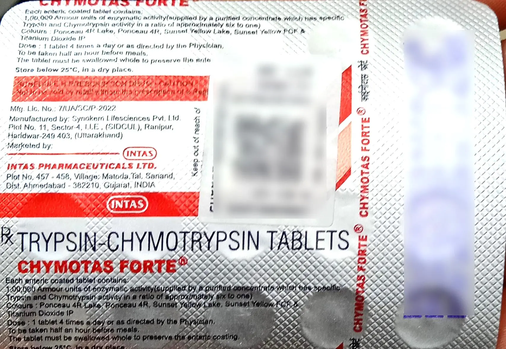Chymotas Forte Tablet 20s