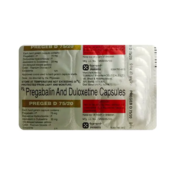 Pregeb D 75/20mg Capsule