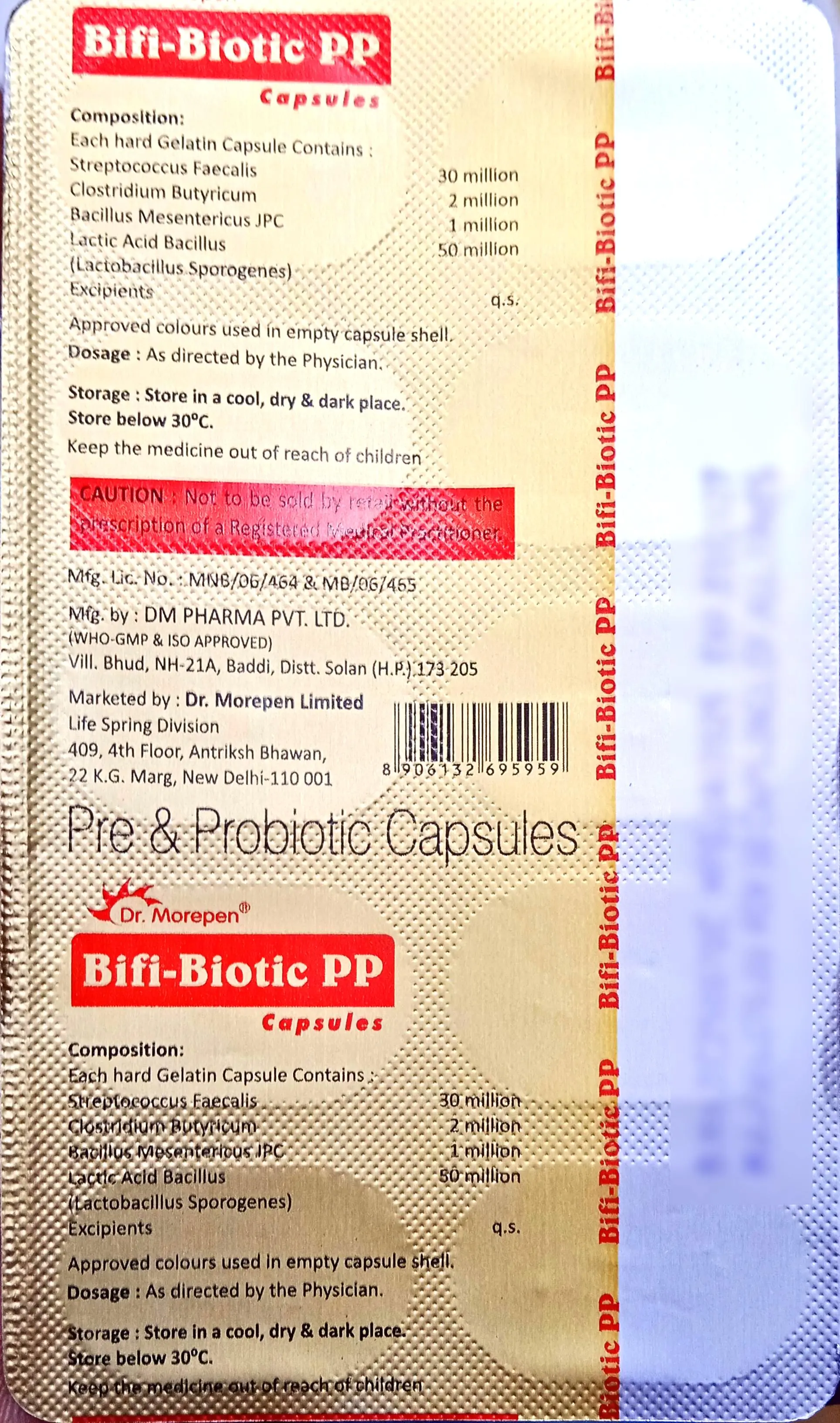Bifibiotic PP Capsule