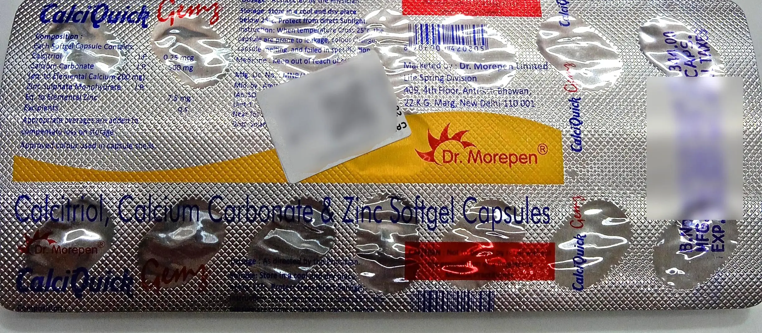 Calciquick Gemz r/y Capsule