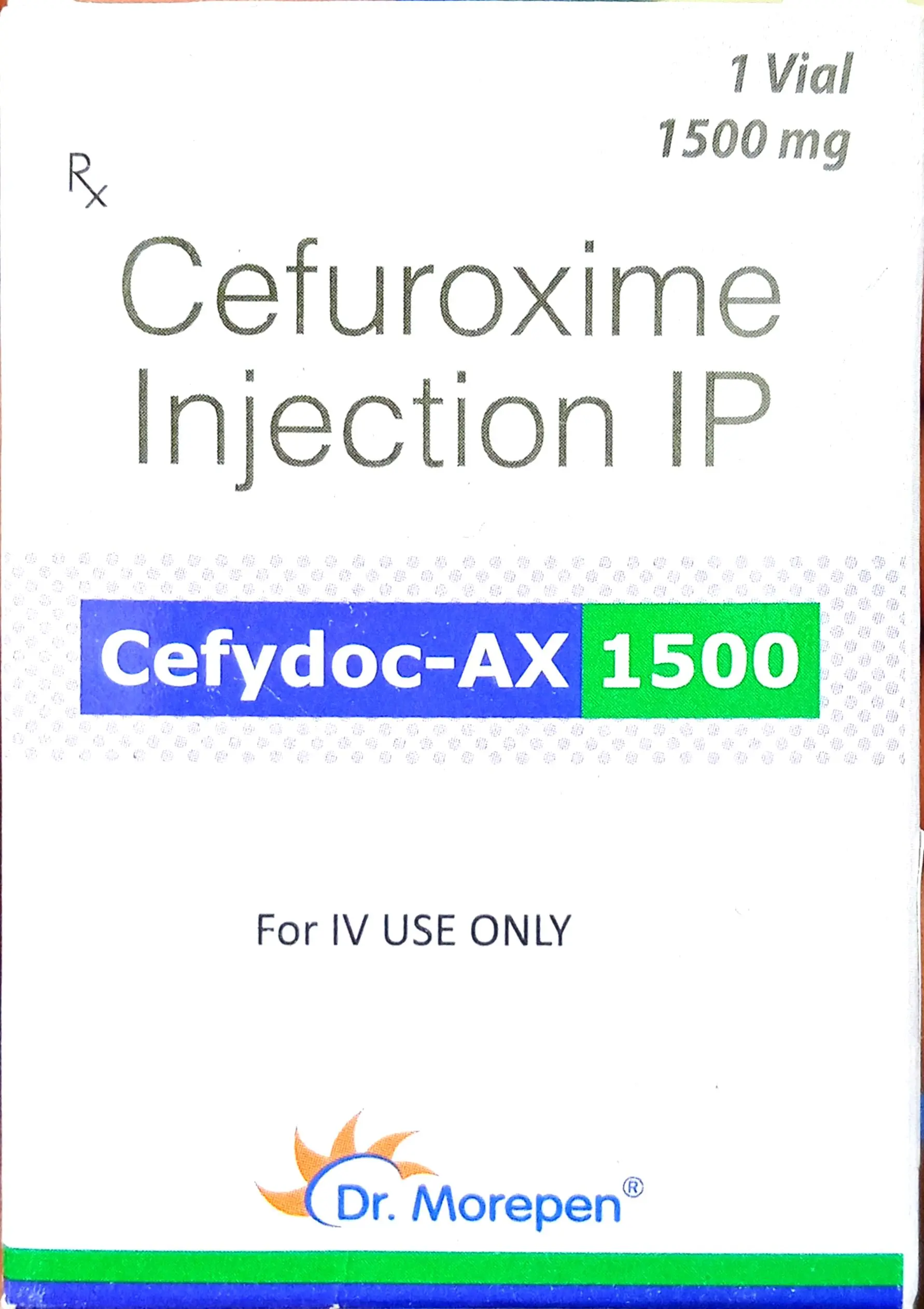 Cefydoc AX 1500mg. Injection 1s
