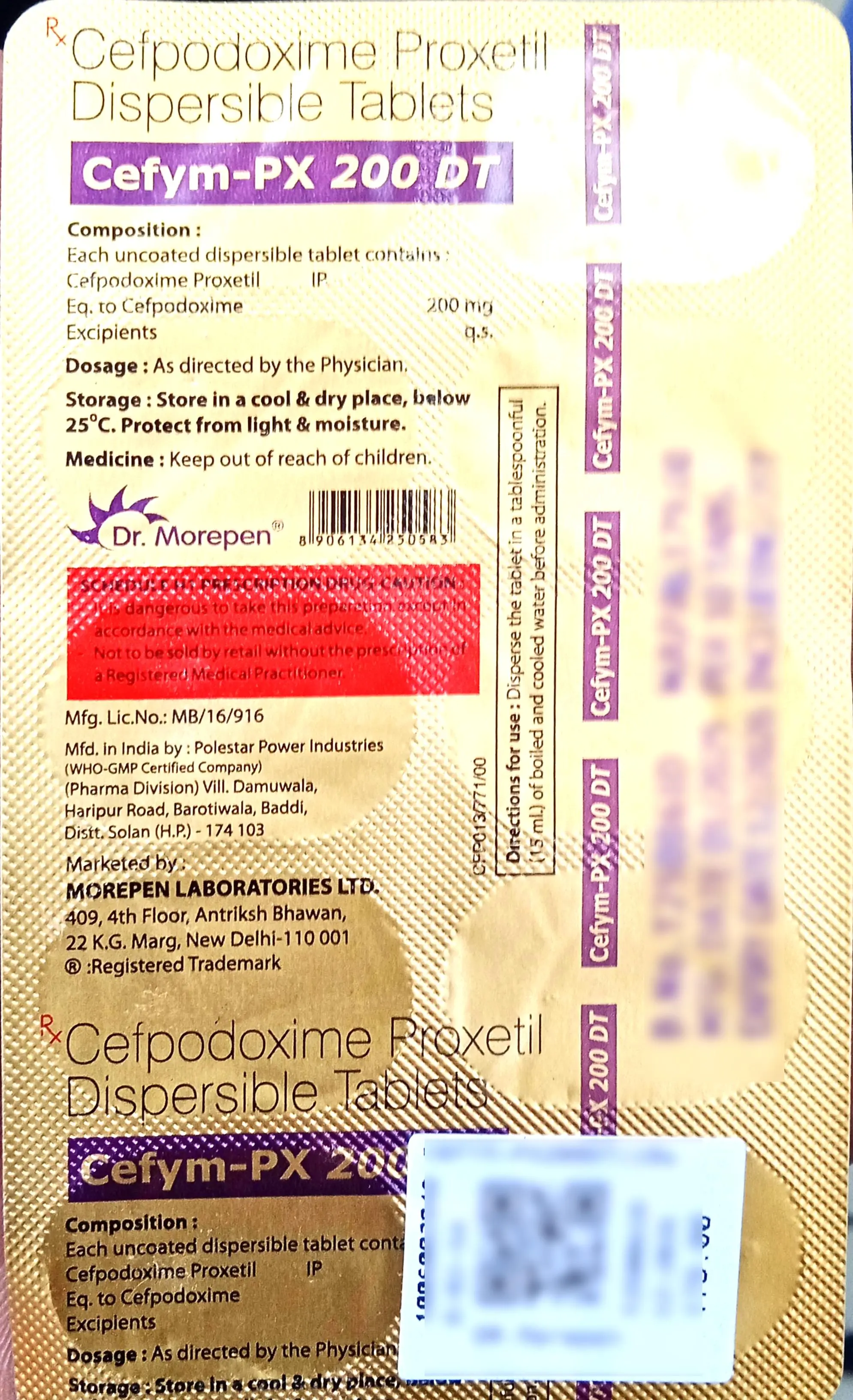 Cefym PX 200 DT 10s