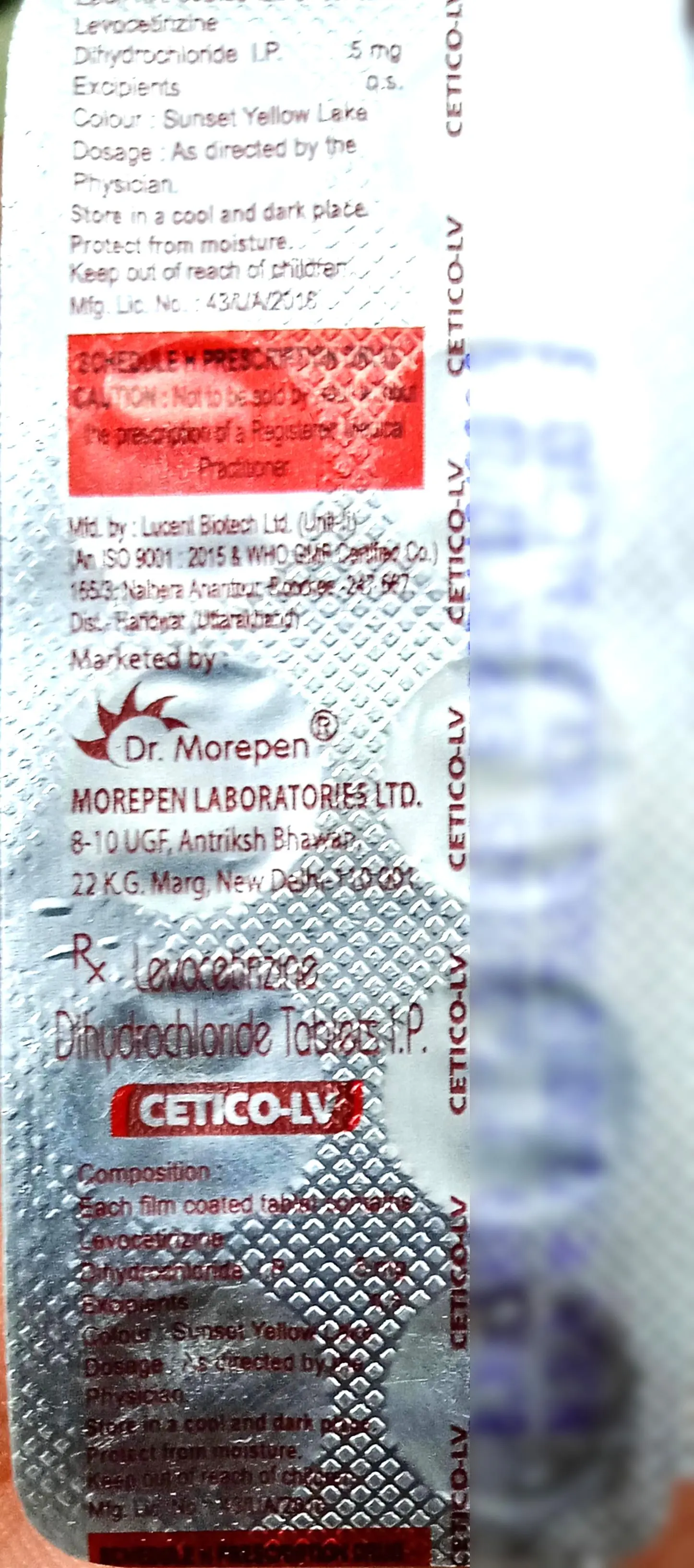 Cetico LV 5mg