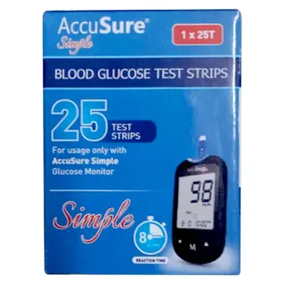 Accusure Simple Gluco Strips 25s