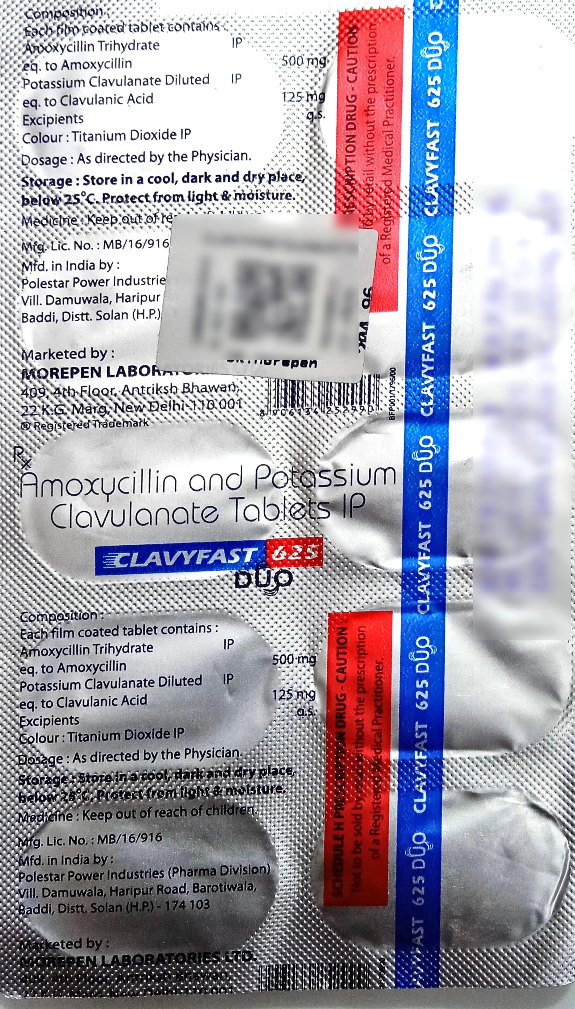 Clavyfast Duo 625 Tablet