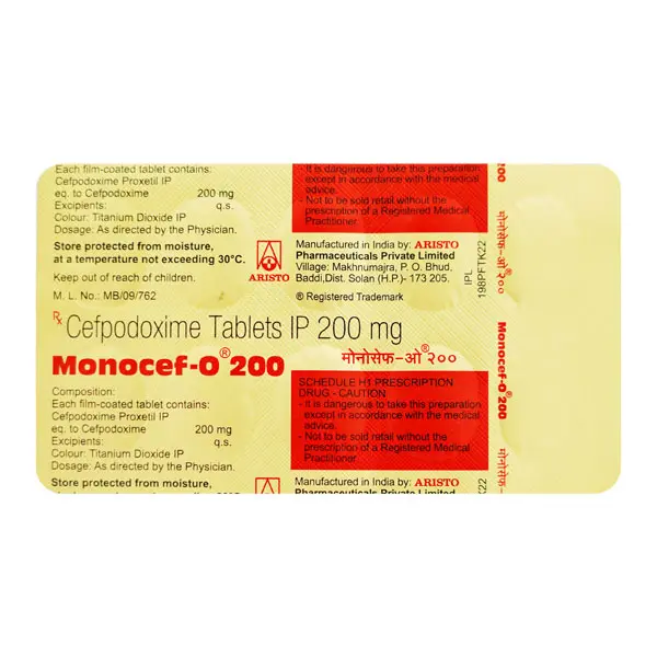 Monocef O 200mg Tablet