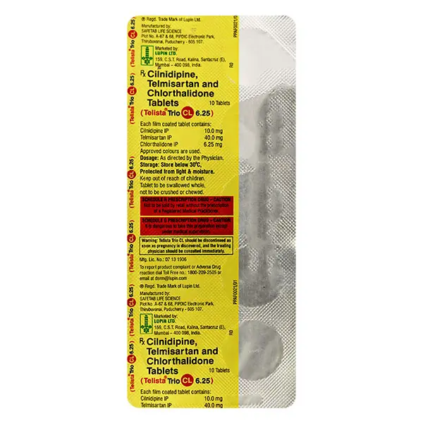 Telista Trio CL 6.25 Tablet 10s