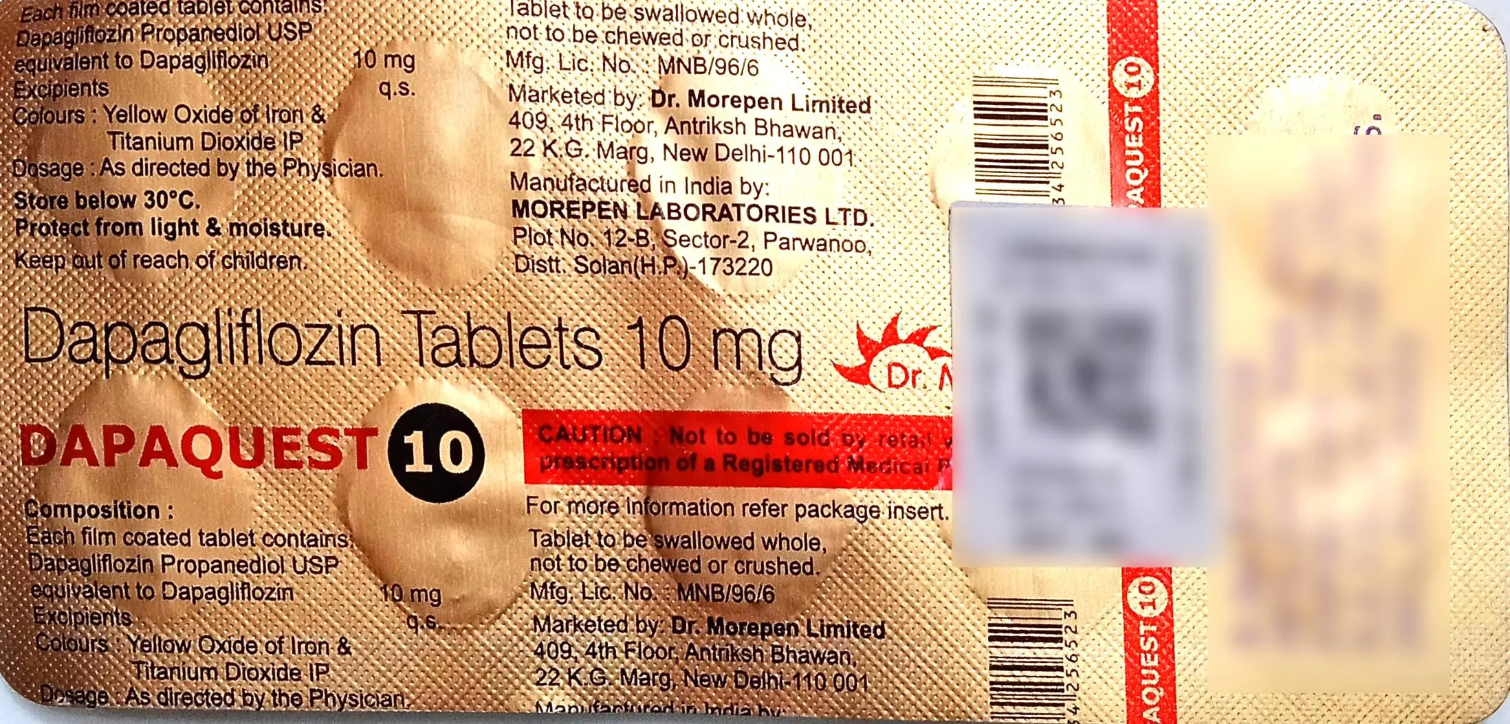 Dapaquest 10 Tablet