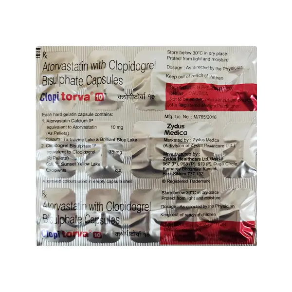 Clopitorva 10mg Capsule 15s